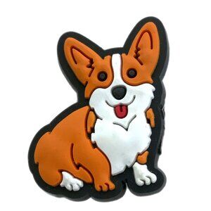 NWOT Corgi Dog Croc Charm Adorable Puppy Brown White Pembroke Welsh